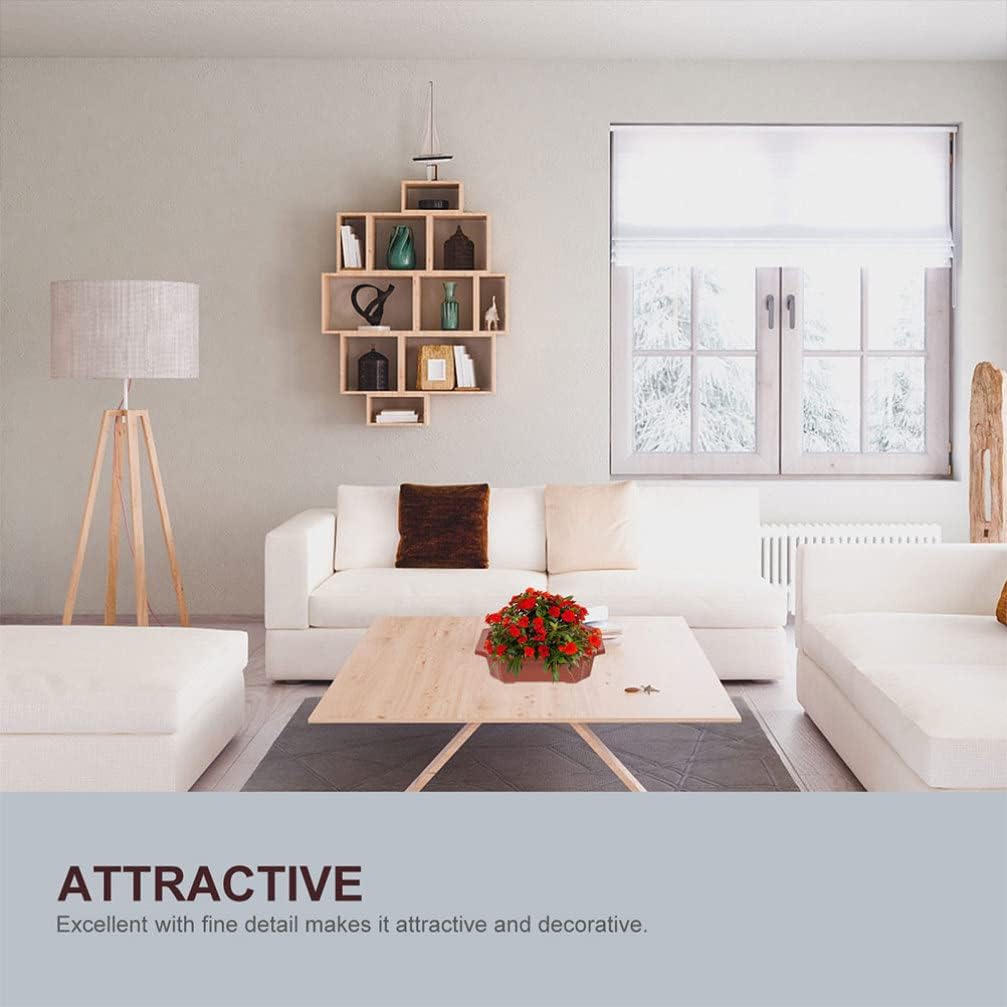 DOITOOL 10pcs Rectangular Bonsai Pots Plastic Flowerpot Plant Pot with Drainage Hole Bonsai Tree Succulent Windowsill Planter for Office Gardening, 9.44X6.49X3.14In