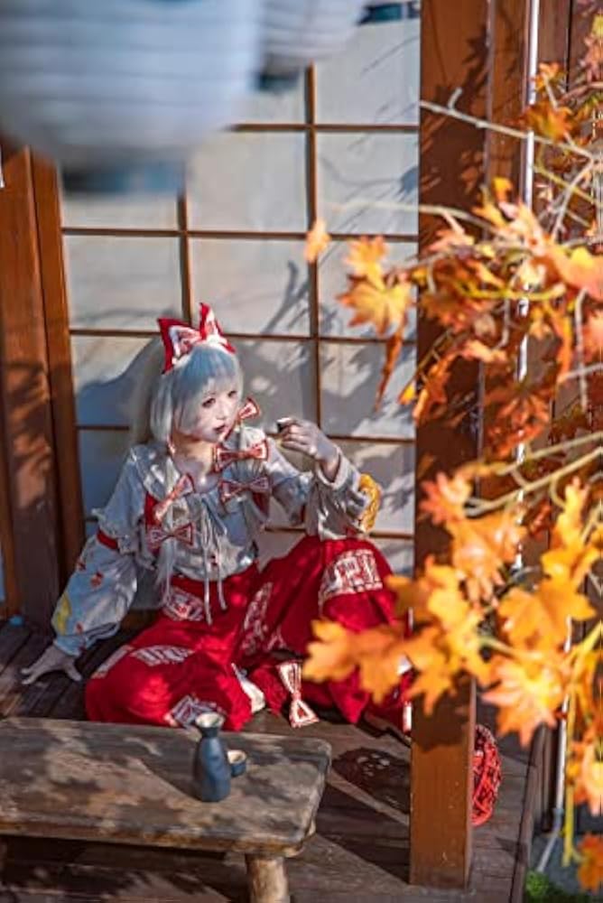 Amazon.co.jp: [QLPLYZON] 藤原妹紅コスプレ衣装女 S M L