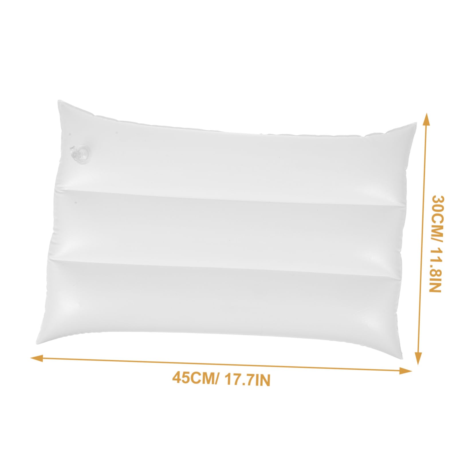 KOMBIUDA Adjustable Air Pressure Inflatable Pillow for Outdoor Hiking Travel Leg Pad White Easy to Clean