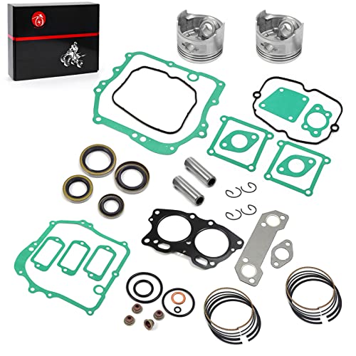 Oversize 0.5Mm Piston & Ring Gasket Seal Top End Rebuild Kit For Ezgo 4 Cycle Gas Golf Cart 350Cc Eh35C Mci Fuji Robin Engine 1996-2008 #TOP2
