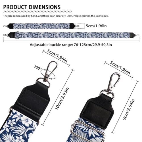 Image of Adjustable Purse Strap for Women, Crossbody Wide Handbag Strap Replacement, Sturdy Bag Strap with Silver Hardware