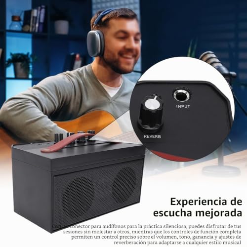 Miniatura 8 de Generic Altavoz De Guitarra Acústica De 30w, Reverb Y Distorsión, 5.0 Amplificador De Función De Sonido Transparente Portátil, Para Guitarras Eléctricas