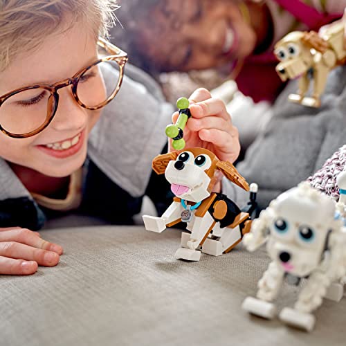 Lego Creator 3 In 1 Adorable Dogs Set 31137 With Dachshund, Pug, Poodle Figures, Animal Building Toy For Kids Ages 7 And Up, Gift For Dog Lovers, Easter Gift Idea #TOP3