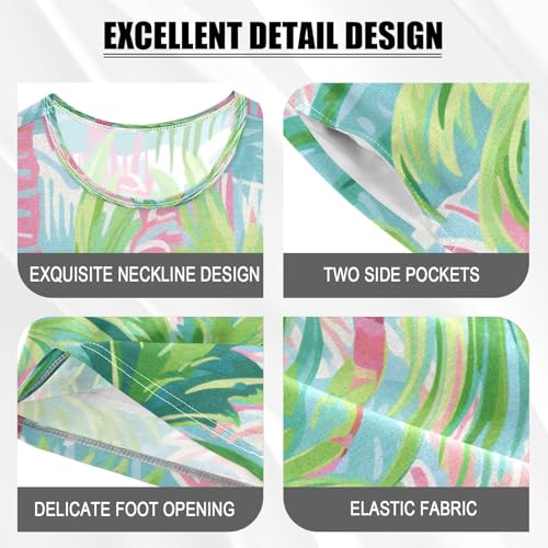 Coconut Tree Kids Pjs Set Boys Girls Summer Short-Sleeve Sleepwear Pajamas 2PCS4