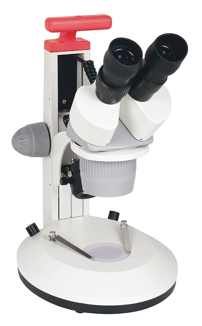 T-22011 VisionScope 2 - Binocular Stereo Microscope with Cordless Battery Pack Included, 15x Eyepiece, 1x and 3X Objectives, LED Light Source, 15x and 45x Magnification
