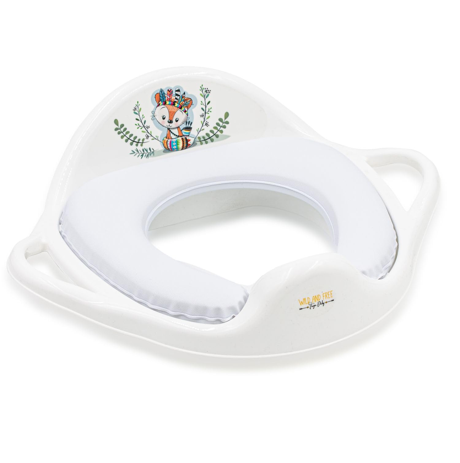 Kinder Toilettensitz mit Sitzpolsterung und Griffen! Toilettenaufsatz für Kinder ab 2 Jahre mit Anti-Rutsch Beschichtung. Toilet seat for kids.