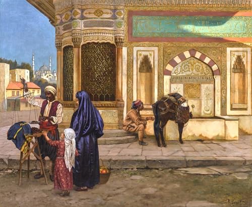 Lienzo decorativo Rudolf Ernst Fontana Di Ahmed para inspirar armonia en el despacho y despacho