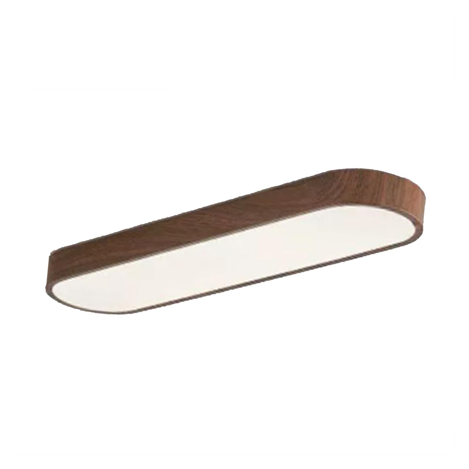 ANBTUKJ LED Linear Flush Ceiling Light CCT Dimmable Waterproof Lamp for Kitchen Hallway Laundry Garage, 50cm Wood