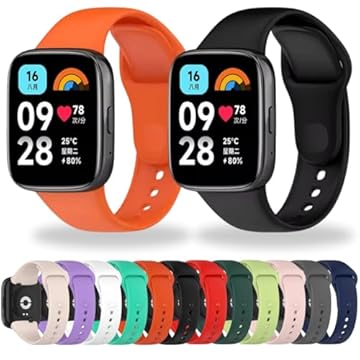 Pulseira Silicone Borracha Para Xiaomi Redmi Watch 3 ACTIVE M2235W1 DM VARIEDADES (Lilás)