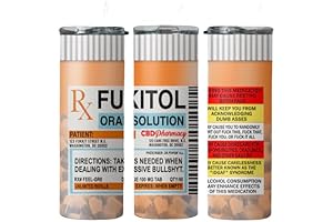 Personalized Pharmacy Rx Bottle Tumbler: A Pharmacologist's Delight