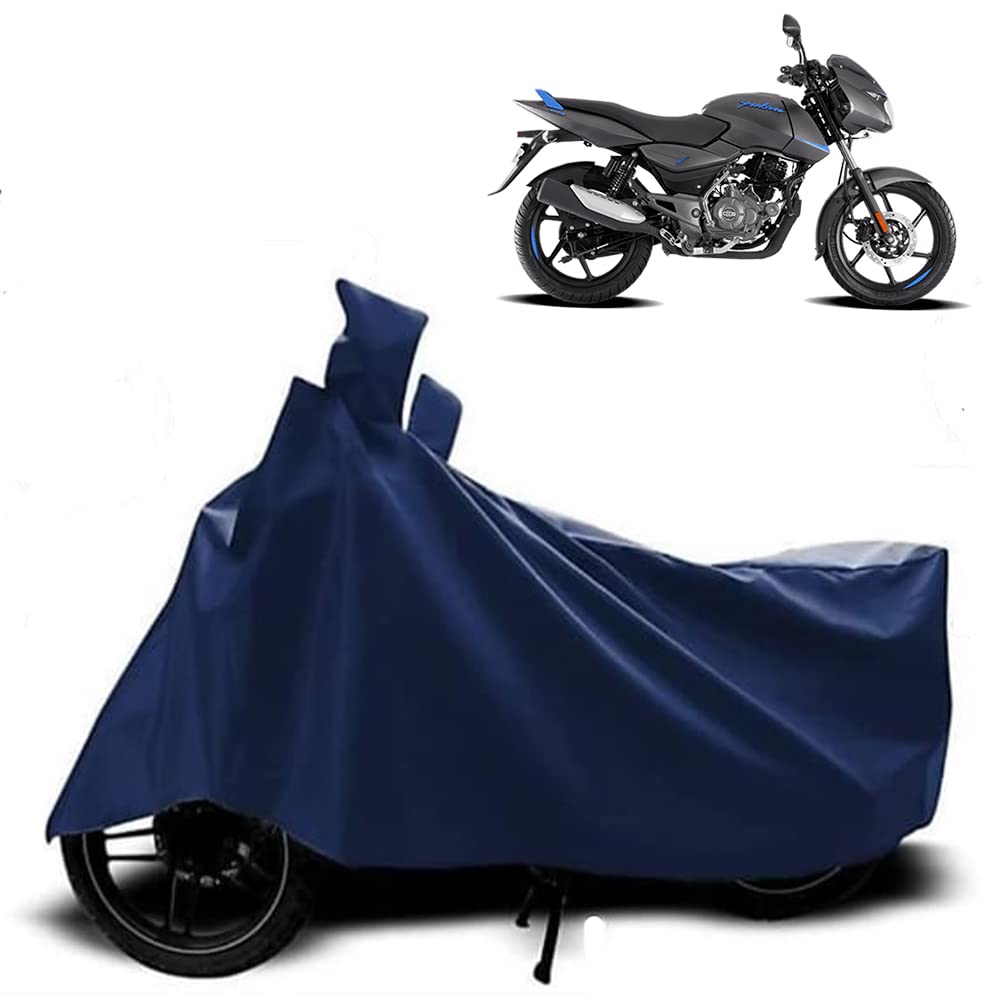 Amazon Brand - ST Enterprises UV Protected, Dustproof and Water Resistant Cover for Pulsar 150 (Universal Size)(Blue)