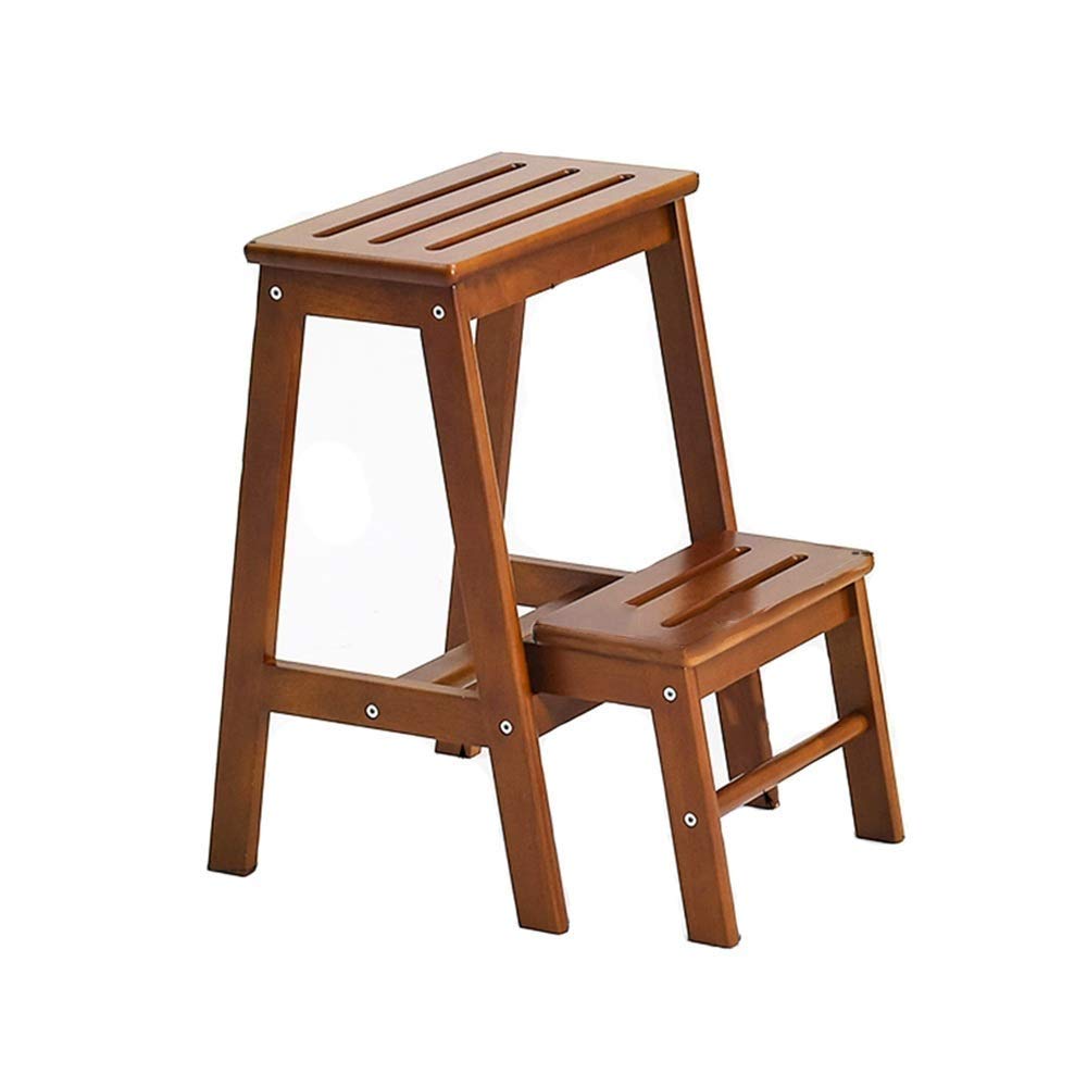 Taburete escalonado para alcanzar zonas altas sin caídas con madera