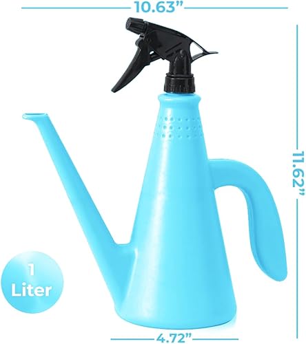 Miniatura 2 de Regadera para plantas con pulverizador, regadera 2 en 1 para interiores y exteriores con botella Mister para plantas, regaderas de interior para