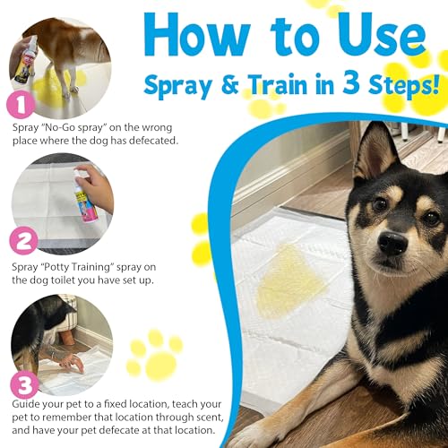 Dog Potty Training Spray Set, Indoor & Outdoor Potty Training for Dogs & Puppies, Stops Urination & Marking, Puppy Essentials, 1.69 fl.oz - Image 6