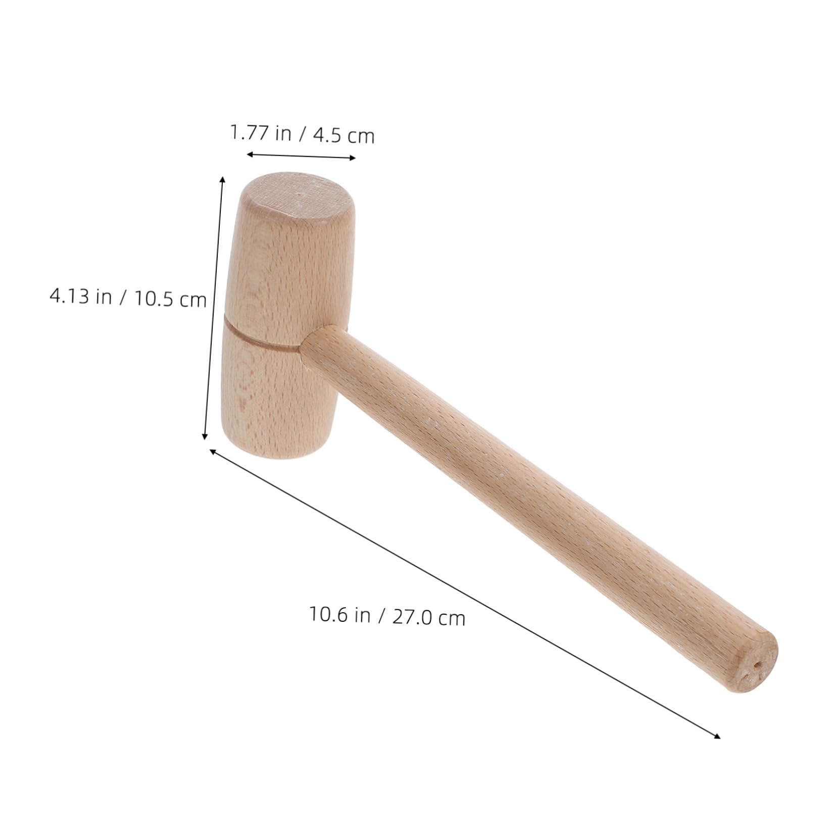 VILLCASE Wood Carving Hammer Small Mallet for Projects Crafting Woodworking Rounded Head Design for Damage Prevention Versatile Tool for Carpenters