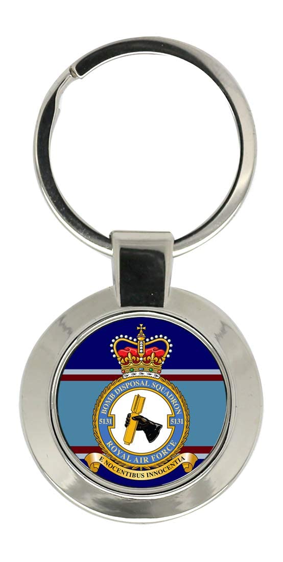 Giftshop Uk Unisex Silver Coloured Metal 5131 Bomb Disposal Squadron, Raf Key Ring