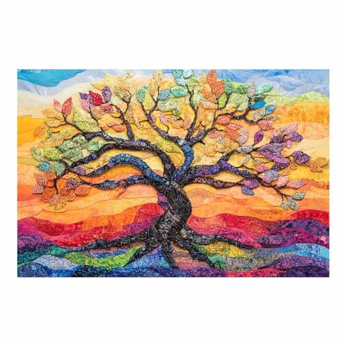 Arbre de vie decoration murale pour raviver un mur blanc sans cadre 60x90