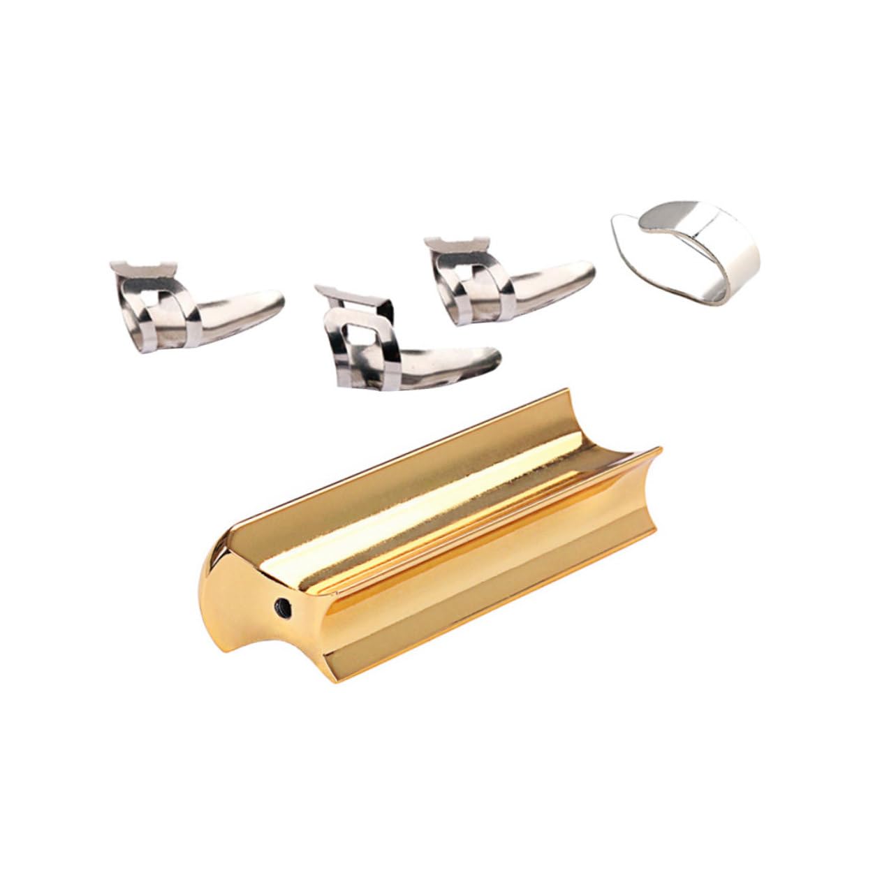 Toyvian 2 zestawy akcesoriów gitarowych do gitary gitarowej slide gitar pick guitar akcesoria do gitary, suwaka gitarowego, dźwignia przesuwna, do gitary elektrycznej, hawajskiej suwaka, głośnik,