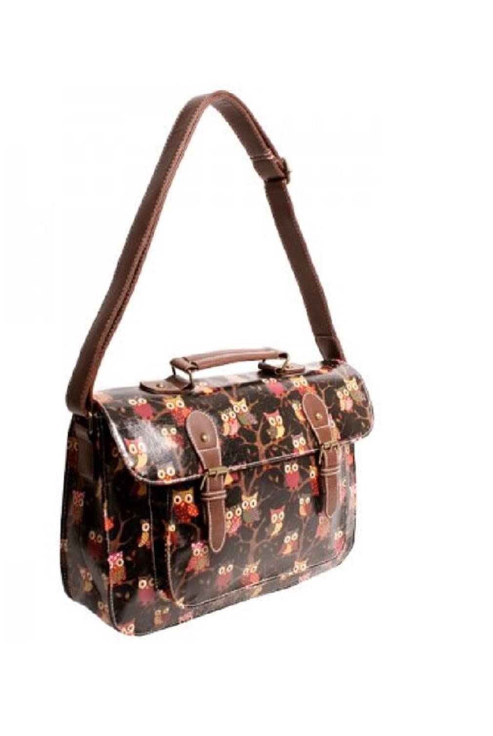 GenericWomen's Owl design Satchel bag Handbag Ladies Shoulder Cross body bag durable travel bag