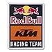 Red Bull KTM Racing Team Metallschild, Blau Unisex One Size Blechtafel, Red Bull KTM Factory Racing Original Bekleidung & Merchandise