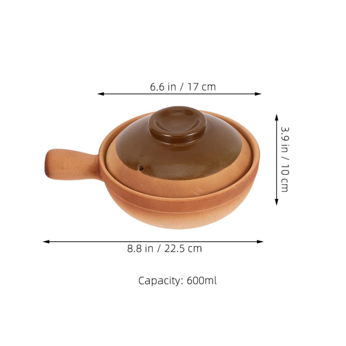 Casserole traditionnelle en argile 600 ml pour riz