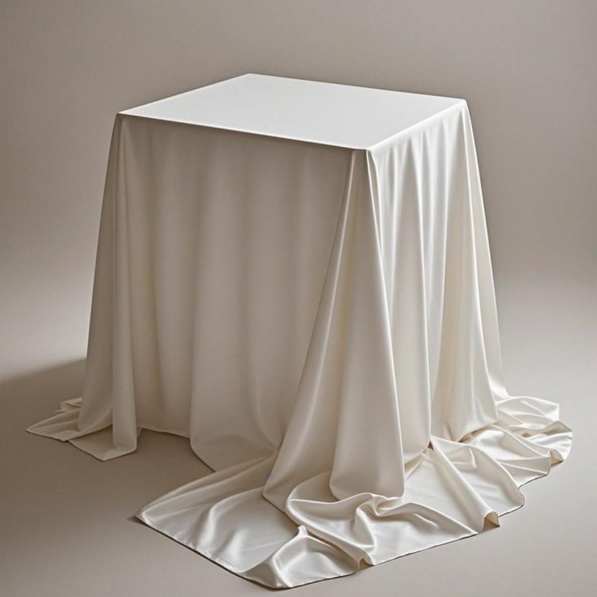 Mantel de satén de color liso, elegante mantel para bodas, fiestas, banquetes, eventos festivos, 140 x 180 cm y elegante decoración de mesa