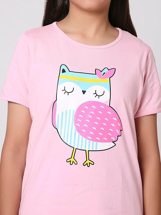 Girls Two Piece Pajama Set Cotton Unicorn | Cartoon Printed Sleepwear4