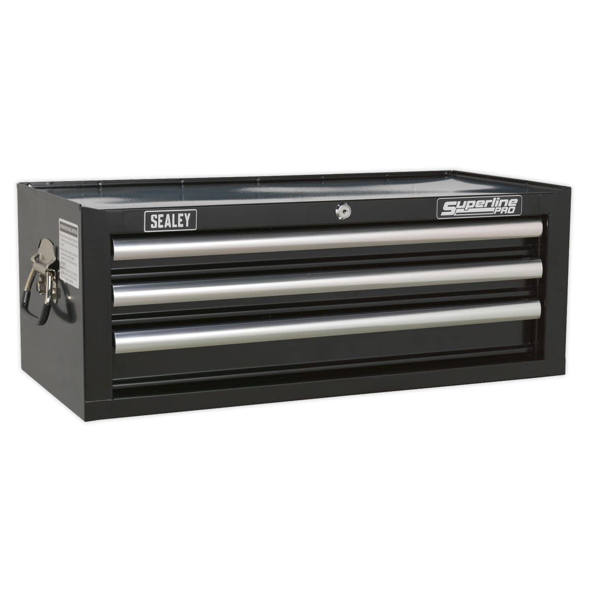 Sealey Black Superline Pro 3 Drawer Heavy Duty Mid Tool Chest