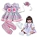 Newborn Reborn Girl Dolls Clothes Dress Accessories Outfits for 22-24 Inch Reborn Baby Doll Clothes Girlsâ€¦