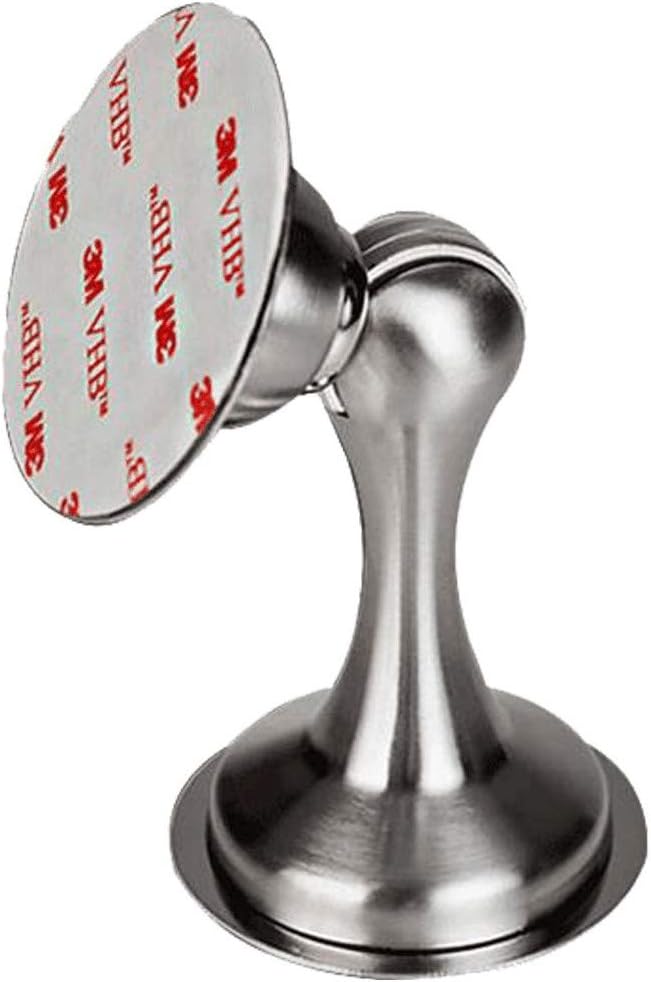 Door Stopper,Magnetic Door Stops, Stainless Steel Door Holder Doorstop, Door Catch 3M Double-Sided Adhesive Tape No Need to Drill by Loyoca (Brushed)