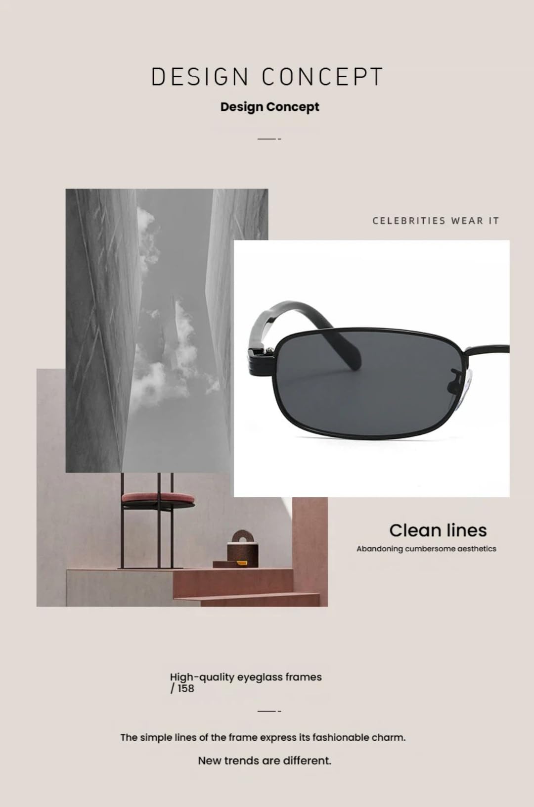 Trendige schmale quadratische Sonnenbrille für Damen, schmaler goldfarbener Metallrahmen, UV400-Sonnenbrille für Damen, Retro-Mode-Accessoire für Partys