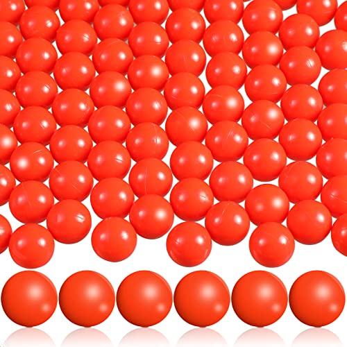 Civaner 150 x 68/61 Caliber Projectiles for Defense and Practice Reusable 68 Breaker Paintballs Solid Plastic Nylon Projectiles(Orange 68 Caliber)