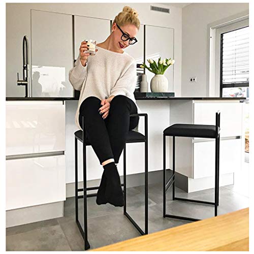 Tabouret de bar en velours confortable pour éviter le mal de dos