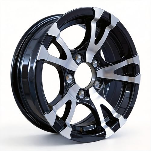 1pack 14 Inch Aluminum Trailer Wheel 5 Lug On 4.5 2200 lbs Load rate 14 inch alloy trailer wheel rim