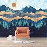 SIGNFORD Wall Mural Nordic Style Nature Landscape Removable Wallpaper Wall Sticker for Bedroom Livin