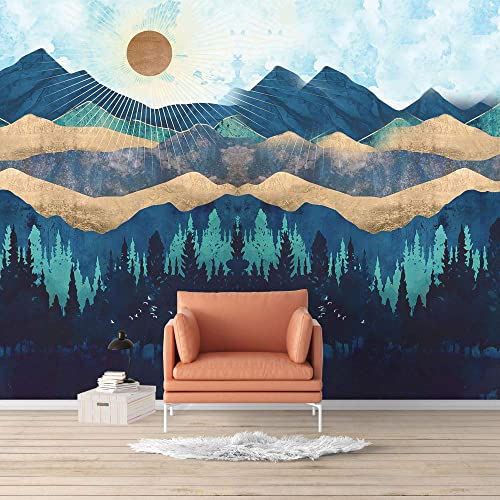 Signford Wall Mural Nordic Style Nature Landscape Removable Wallpaper Wall Sticker For Bedroom Living Room - 100X144 Inches #TOP4