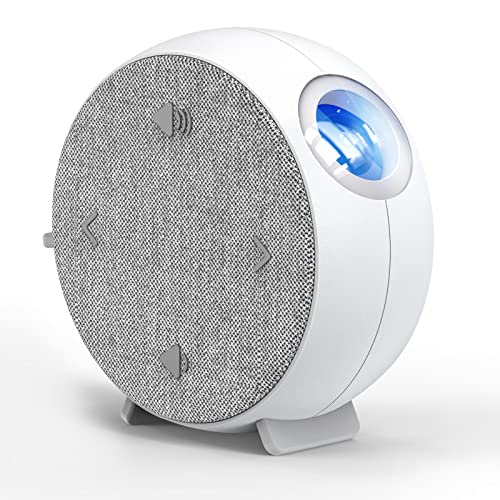 Welgo Small Sound Machine With Night Light Projector, 20 Non Looping Natural Soothing Sounds With Volume Control, Sleep Timer & Memory Function, White Noise Machine For Kids Baby Adults Bedroom #TOP4