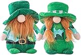 St. Patrick's Day Gnome Irish Day Plush Doll Irish Saint Paddy's Day Gift,Shamrocks Figurine St. Patricks Day Decoration Green Leprechaun Gnome Plush Doll Saint Patrick's Day Irish Decor Easter Gnome