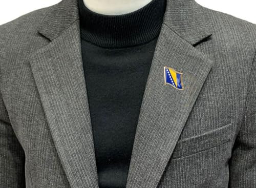 Image of vmcoatdu Country Flag Backs Locking Pin Keepers Locking Clasp Pin Badge International Travel Brooch Metal Alloy Souvenir Pin 0.75x0.7 Inch Small Pin