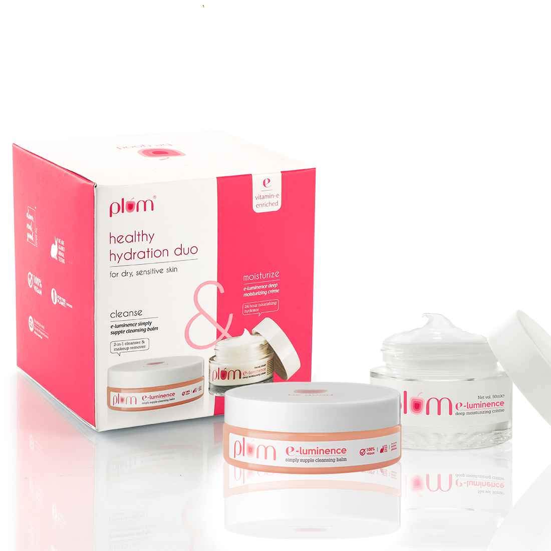 Plum E-Luminence Healthy Hydration Gift Kit For Dry, Dull Skin, 140 g