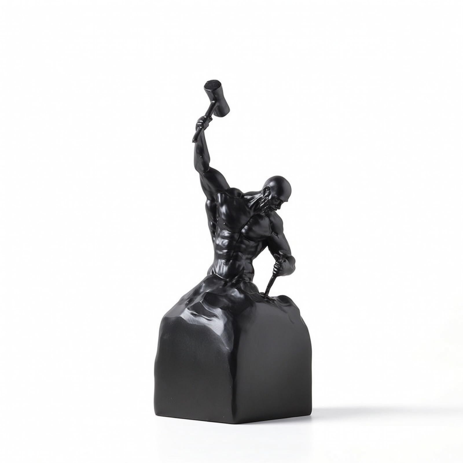 rockible Escultura Figura Humana Figura corativa Artística Escultura Humana para Oficina, Negro, 12.5 12.5 35cm