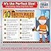 10 Safety Rules on the Job Poster – 18x24 Durable Laminated Safety Sign, Tear-Resistant, Waterproof Workplace Safety Poster for Industrial and Construction Settings (Pack of 2)