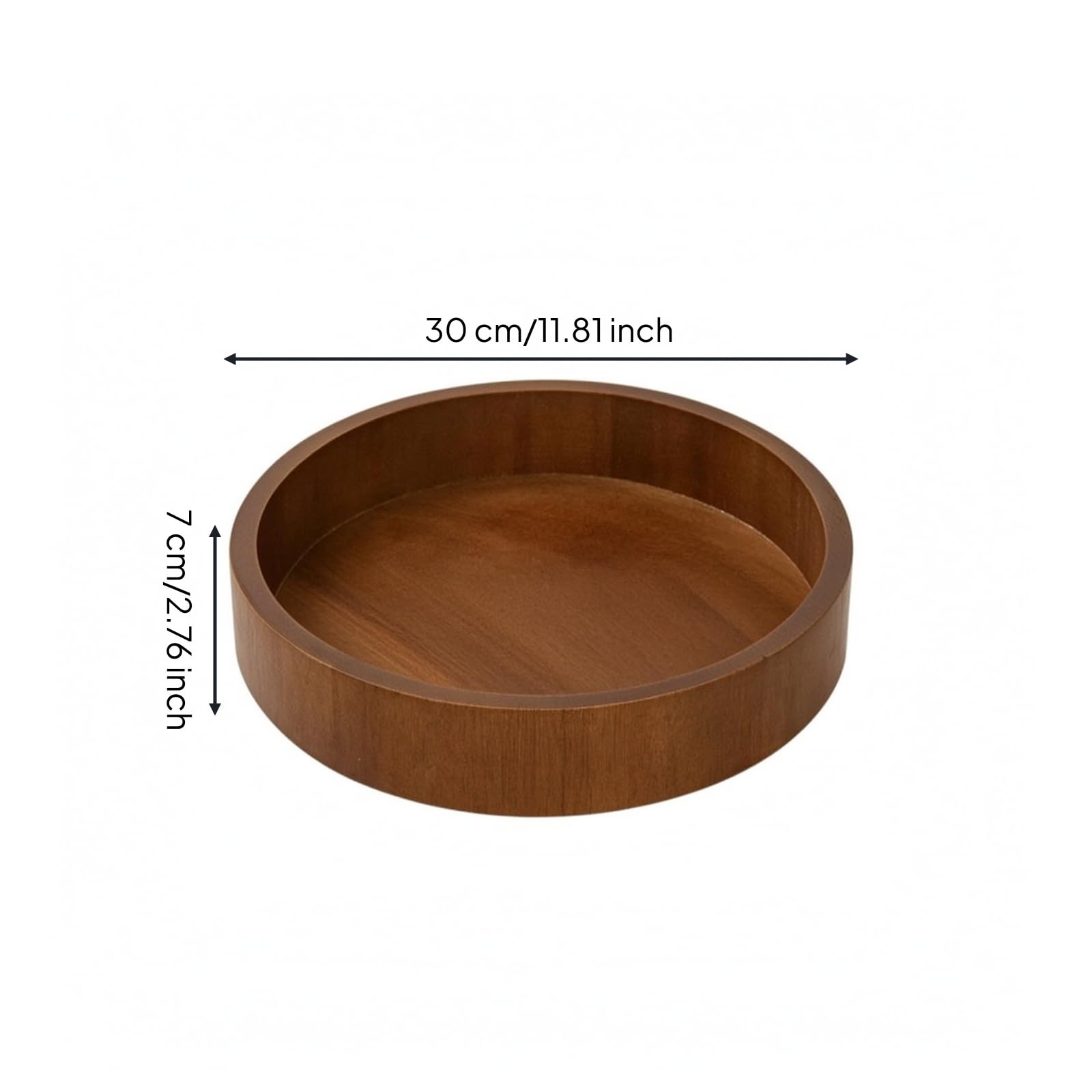 Vassoio Portaoggetti in Legno, 30 Cm