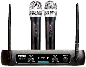 Microfone Sem Fio Duplo Vokal VWS 20 Plus
