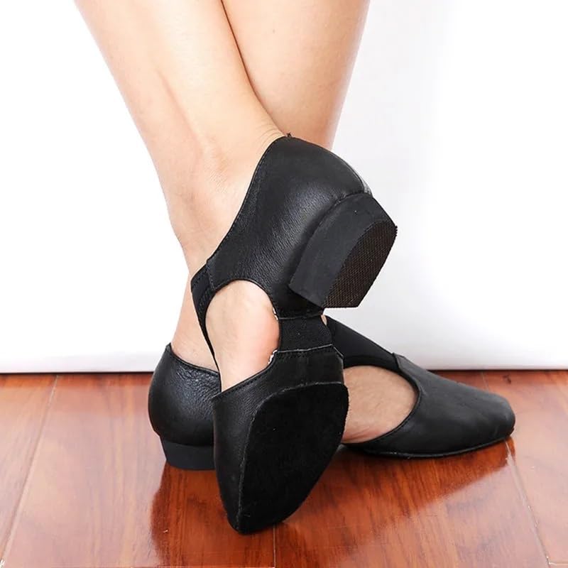 Chausson Danse Classique Véritable cuir extensible arc grec sandales Jazz chaussures de danse femmes Ballet Jazzy professeur Sneaker exercice Gym