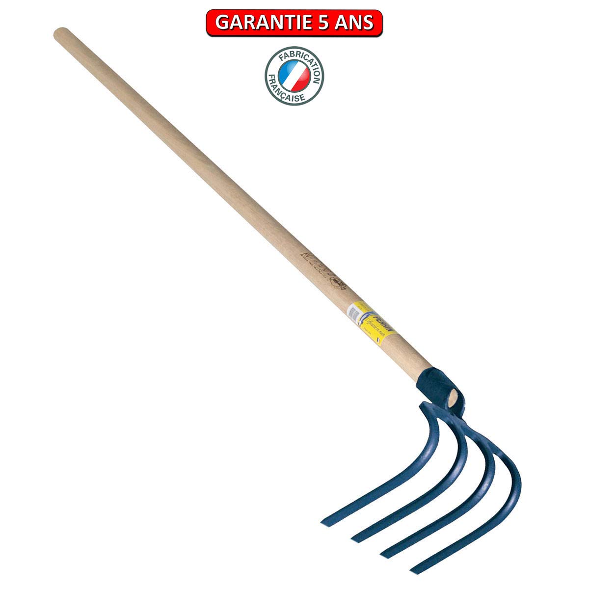 Outils Perrin Croc de Jardin à Douille Emmanché Pomme 135, 4 Dents, 21cm Largeur