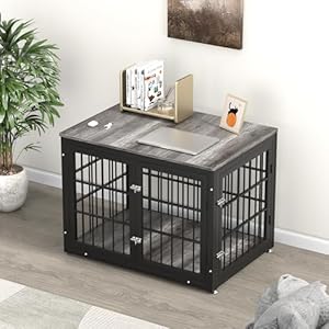 Heavy-Duty-Dog-Crate-Furniture-for-Large-and-Medium-Dogs-Decorative-Pet-House-End-Table-Wooden-Cage-Kennel-Furniture-Indoor-Gray - Cucciolini Doodles   Heavy-Duty-Dog-Crate-Furniture-for-Large-and-Medium-Dogs-Decorative-Pet-House-End-Table-Wooden-Cage-Kennel-Furniture-Indoor-Gray