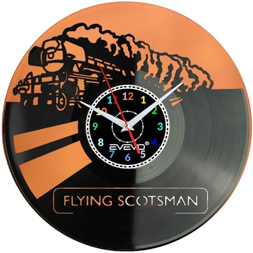 Horloge murale vinyle Flying Scotsman phosphorescente - 3