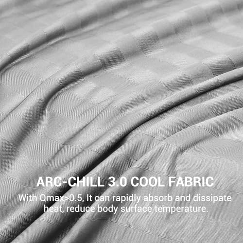 Elegear Revolutionary Cooling Throw Blanket, Absorbs Heat to Keep Body Cool for Night Sweats, Double Sided Arc-Chill3.0 Cooling Fiber Q-Max>0.5, Lightweight Summer Cold Blankets for Sleeping 51“ x 67”