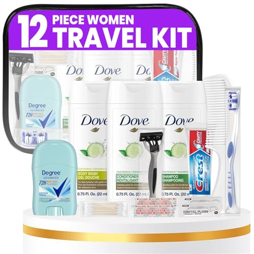 Trektote-Travel-Toiletry-Kit-For-Women--12-Piece-Set-Of-Travel-Size-Toiletries-TSA-Compliant-Travel-Essentials-Includes-Shampoo-And-Conditioner-Body-Wash-Toiletry-Bag-More Trektote Travel Toiletry Kit For Women – 12 Piece Set Of Travel Size Toiletries, TSA Compliant, Travel Essentials, Includes Shampoo And Conditioner, Body Wash, Toiletry Bag & More - Image 1